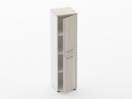 Шкаф 3 узкий закрытый, 2 двери Персона Грата Deka 10.16.12Пр Дуб Сантана светлый/Белый