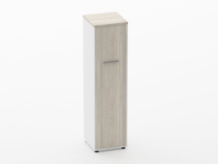 Шкаф 3 узкий закрытый, 1 дверь Персона Грата Deka 10.16.14Пр Дуб Сантана светлый/Белый