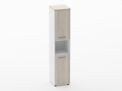 Шкаф 4 узкий закрытый Персона Грата Deka 10.19.15Пр Туя/Белый