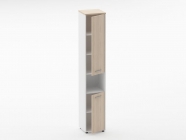 Шкаф 5 узкий закрытый, с нишей Персона Грата Deka 10.23.15Пр Туя/Белый