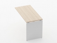 Брифинг-приставка для стола на ЛДСП опорах Персона Грата Deka 75.10.12 Туя/Белый