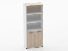 Шкаф 4 широкий верх открытый, низ закрытый Персона Грата Deka 10.19.111 Туя/Белый