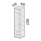 Шкаф-пенал левый Витра Мегаполис 55.22 Сосна Астрид