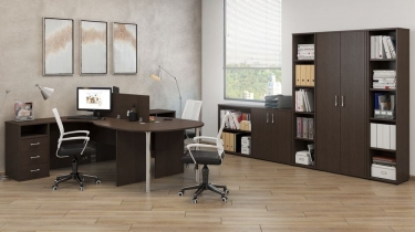 Стеллаж высокий POINTEX TRD29653001 Темный дуб