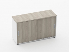 Тумба-купе для рабочего модуля Персона Грата Deka 9.02.125 Дуб Сантана светлый/Белый