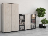 Шкаф однодверный средний правый POINTEX CAP31142002 Светлый дуб