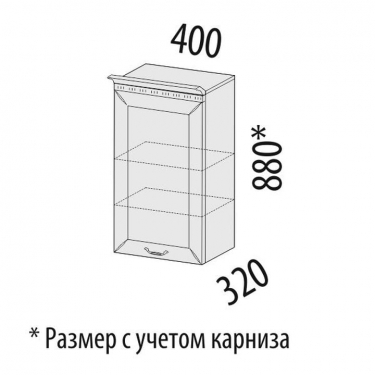 Шкаф кухонный лев/прав Витра Оливия 71.03