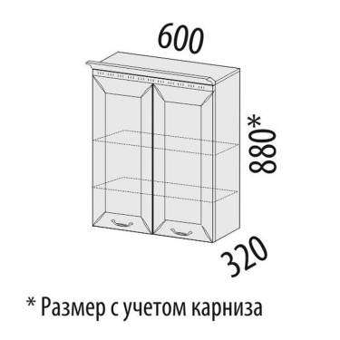 Шкаф кухонный Витра Оливия 71.06