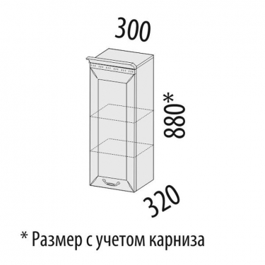 Шкаф кухонный лев/прав Витра Оливия 71.07