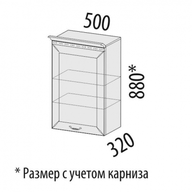 Шкаф кухонный лев/прав Витра Оливия 71.10