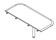 Приставка для рабочей станции Skyland WKD 146 Дуб сонома