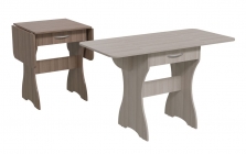 Стол раскладной с ящиком Гранд Кволити 6-02.120 Дуб сонома