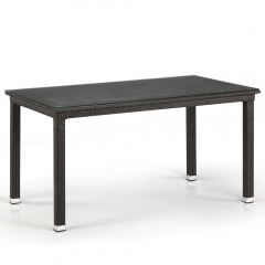 Плетеный стол Афина-мебель T256A-W53-140x80 Brown