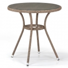 Плетеный стол Афина-мебель T282ANT-W56-D72 Light Brown