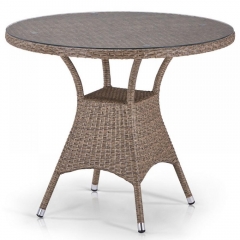Плетеный стол Афина-мебель T197AT-W56-D90 Light Brown