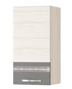 Шкаф кухонный прав Витра Графит 74.03 Сосна Астрид /Ваниль/Графит