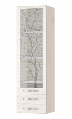 Пенал кухонный лев/прав Витра Графит 74.31 Сосна Астрид/Ваниль