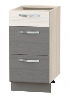 Напольный шкаф Витра Графит 74.59 Сосна Астрид/Ваниль/Графит