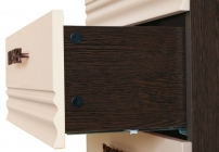 Комплект мебели для спальни Витра Катрин 05 Дуб венге Белый песок Санчо крем Браун вуд