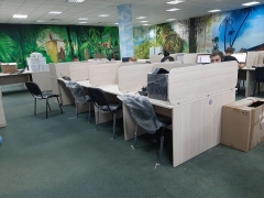 Рабочий модуль Персона Грата Twin 1000x1400x750 с 2-мя кабель-каналами Туя-З