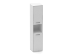Шкаф 4 узкий закрытый, с нишей Персона Грата Deka 10.19.12Л Белый