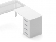 Тумба приставная Персона Грата Deka 9.05.10 Белый