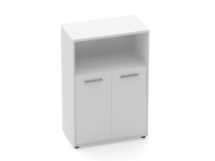 Шкаф 2 широкий закрытый с нишей Персона Грата Deka 10.12.111 Белый