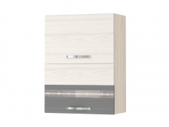 Шкаф кухонный Витра Графит 74.96 Сосна Астрид /Ваниль/Графит