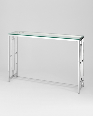 Консоль Stool Group БРУКЛИН 115x30 Серебро