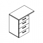 Тумба приставная Skyland XLC-4D.2 Дуб Сонома