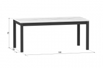 Стол Техно Любимый дом ЛД.678.040.000 Дуб золотой/Чёрный