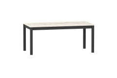 Стол Техно Любимый дом ЛД.678.040.000 Дуб Крафт белый/Чёрный