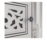 Набор мебели для спальни Стиль Мадлен 2 Дуб сонома светлый Ясень белый Серебро