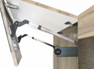 Шкаф-витрина с откидной системой Blum Витра Бруклин 101.08.1 Дуб Кронберг/Лагода/Антрацит