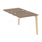 Стол-приставка двойной к опорным элементам Рива ONIX WOOD OW.D.SPR-0.7 Дуб Аризона/Светлый