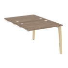 Стол-приставка двойной к опорным элементам Рива ONIX WOOD OW.D.SPR-1.7 Тиквуд Темный/Светлый