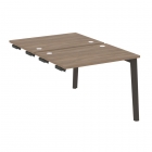 Стол-приставка двойной к опорным элементам Рива ONIX WOOD OW.D.SPR-1.7 Тиквуд Темный/Темный