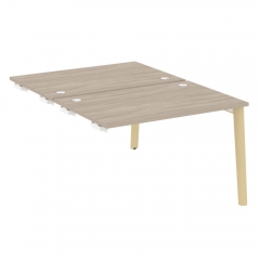 Стол-приставка двойной к опорным элементам Рива ONIX WOOD OW.D.SPR-2.8 Тиквуд Светлый/Светлый