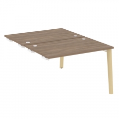 Стол-приставка двойной к опорным элементам Рива ONIX WOOD OW.D.SPR-2.8 Тиквуд Темный/Светлый