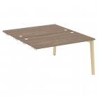 Стол-приставка двойной к опорным элементам Рива ONIX WOOD OW.D.SPR-3.8 Тиквуд Темный/Светлый