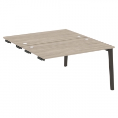 Стол-приставка двойной к опорным элементам Рива ONIX WOOD OW.D.SPR-3.8 Тиквуд Темный/Темный