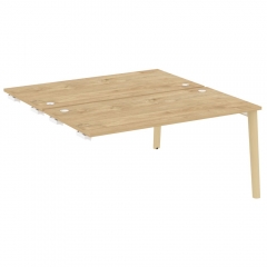 Стол-приставка двойной к опорным элементам Рива ONIX WOOD OW.D.SPR-4.8 Тиквуд Светлый/Светлый