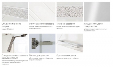 Шкаф над вытяжкой с системой плавного закрывания Витра Бьянка 102.12.1