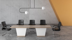 Составной конференц-стол POINTEX ASTI 02 Вяз Белый
