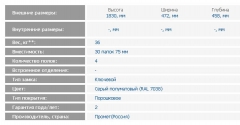 Металлический шкаф ЗМК Промет АМ 1845