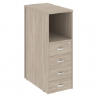 Тумба 4 ящика завершающая, левая Рива ONIX O.R-TV-4L Дуб Аттик