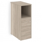 Тумба с подсветкой 5 ящиков TIP-ON завершающая, левая Рива ONIX O.R-TV-5TIP.SL Дуб Аттик