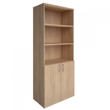 Шкаф книжный со стеклом без топа Рива YALTA LT-ST 1.4 Снежная Патина
