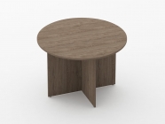 Стол для переговоров круглый Персона Грата Glassy 2.12 Дуб Верцаска