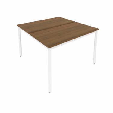 Рабочая станция на металлокаркасе Рива SLIM SYSTEM С.СП-4.2 Орех-Белый